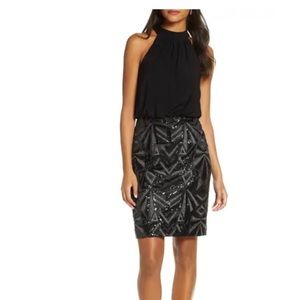 Vince Camuto halter neck dress